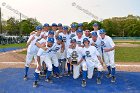 Baseball vs Babson  Wheaton College Baseball players celebrate their victory over Babson to win the NEWMAC Championship for the third year in a row. - (Photo by Keith Nordstrom) : Wheaton, baseball, NEWMAC